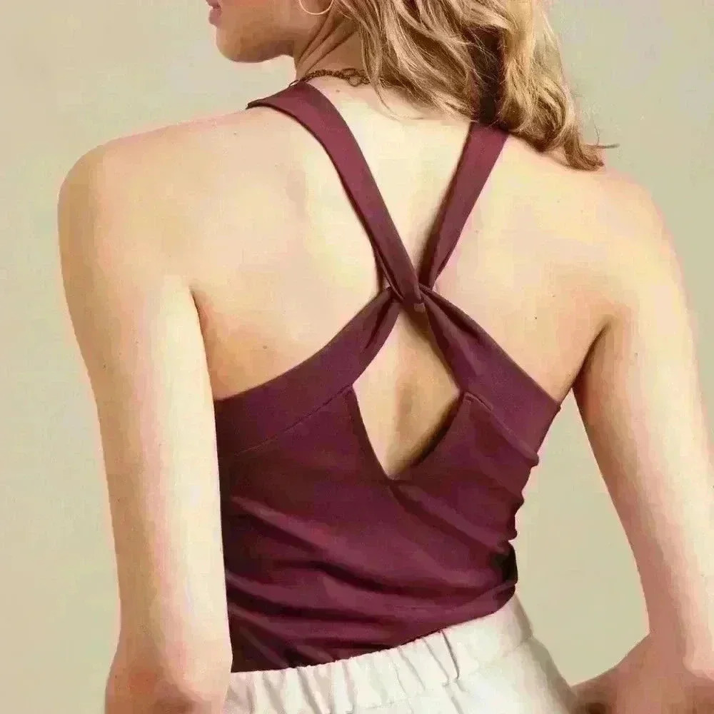 Banana republic black twist tank - Picture 2 of 2